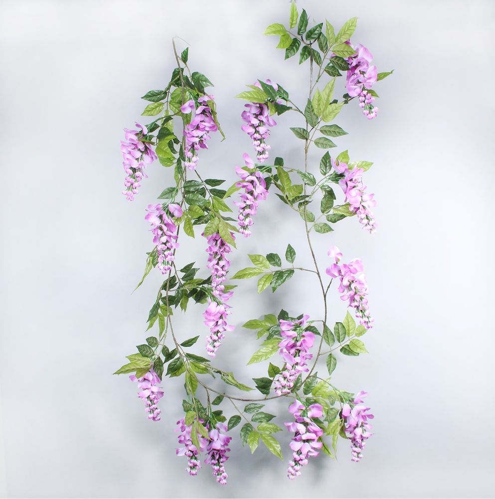 Artificial - Wisteria Garland - Lilac