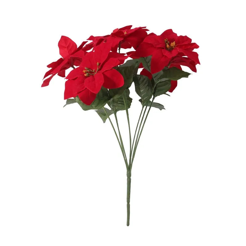 Small Poinsettia Bush x7 (15 inch)