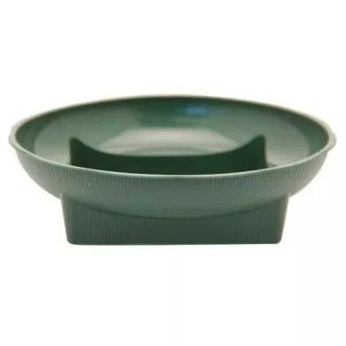 Square Round Dish - Green