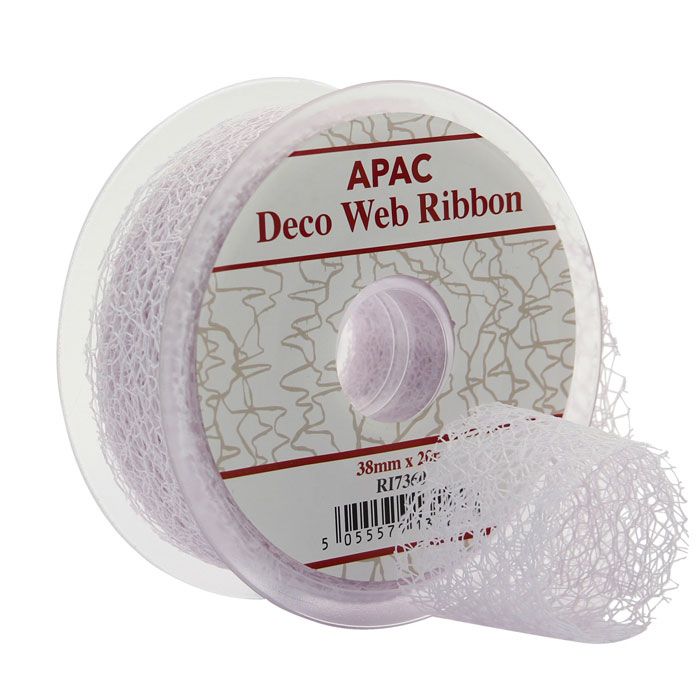 Ribbon - Deco Web - White