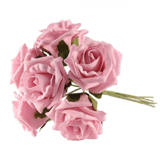 Artificial - Foam Tea Rose - Baby Pink