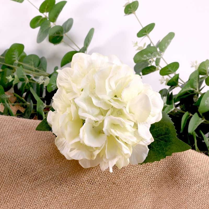 Artificial - Hydrangea - Cream