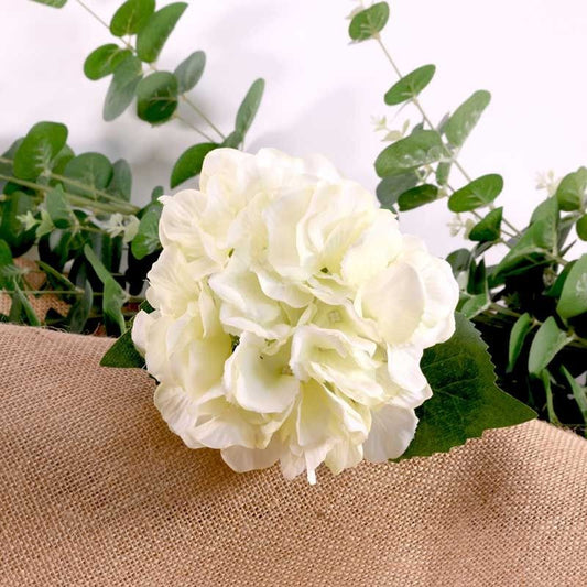 Artificial - Hydrangea - Cream