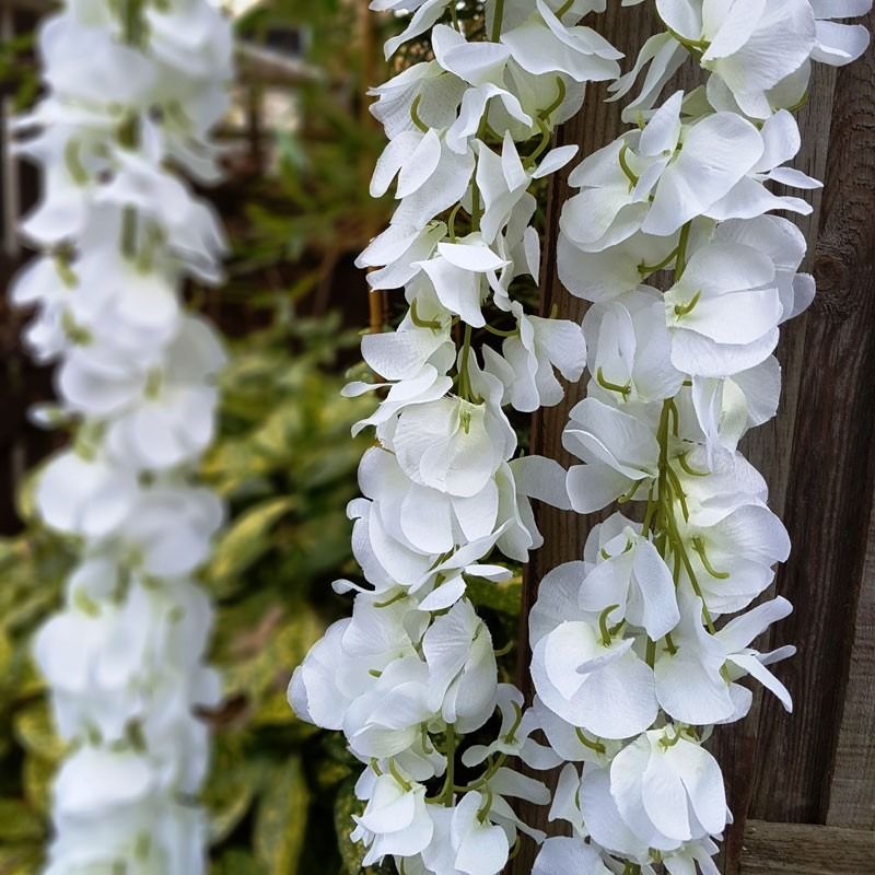 Artificial - Giant Display Wisteria - White