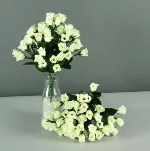 Artificial - Mini Rose Bush - White