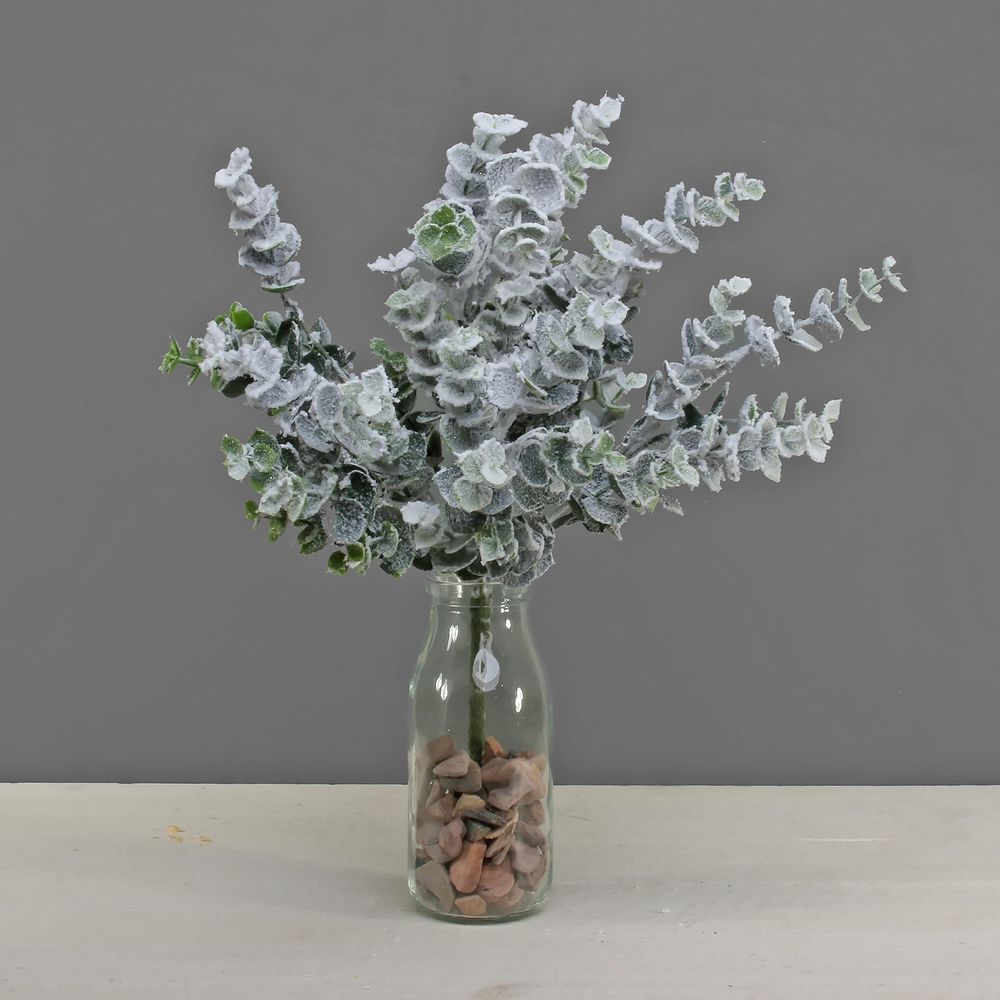 Artificial - Eucalyptus Bush - Snow