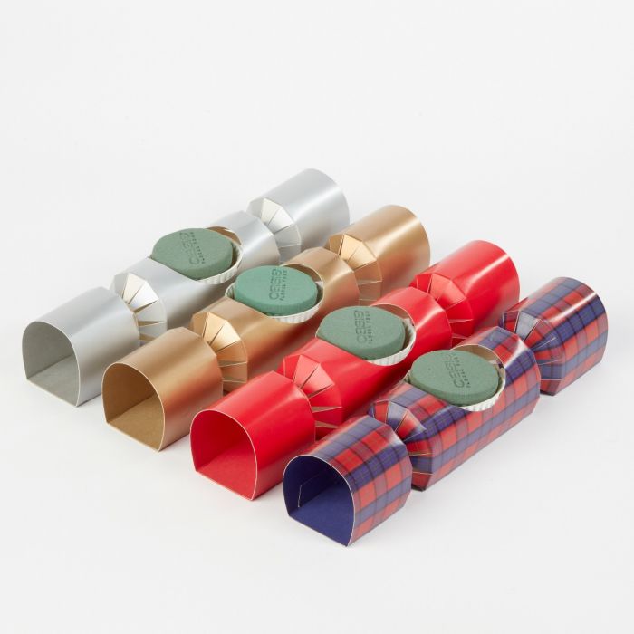 Floral Foam - Christmas Crackers - Silver