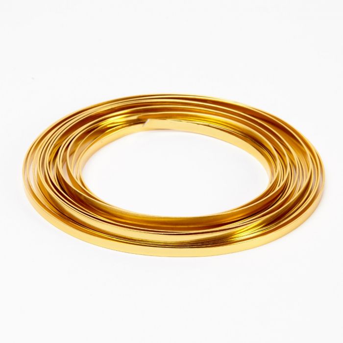 Flat Aluminium Wire - Gold