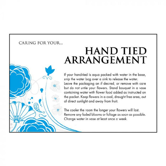Care Card - Hand Tied Arrangement