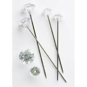 DIAMANTE PIN CLEAR 8MM