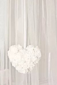 Heart - Double Sided Rose Cluster