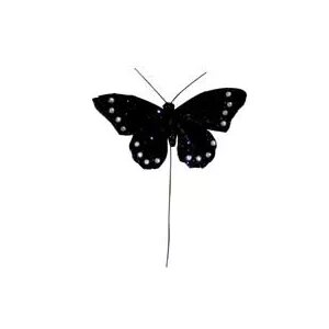 11cm Black Beaded Butterfly