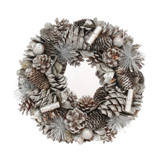 Wreath - Glitter Pine Cones