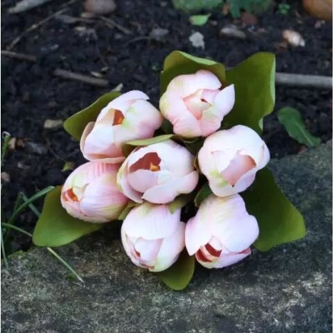 Artificial - Tulip Bunch - Orange