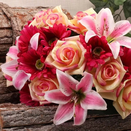 Artificial - Gerbera/Rose/Lily Bush