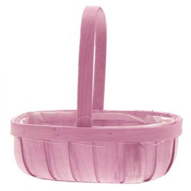 Basket -Softwood Trug - Pink