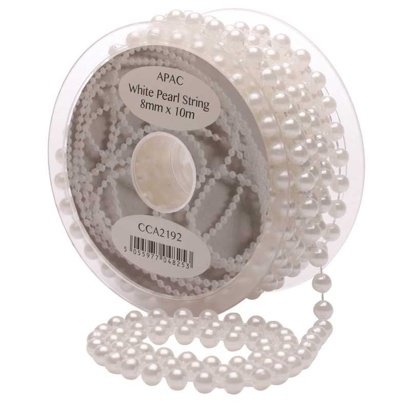 Pearls on Spool - White