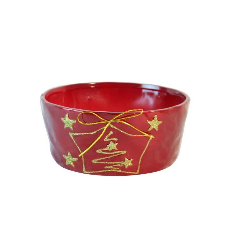 Ceramic - Christmas Bowl - Red