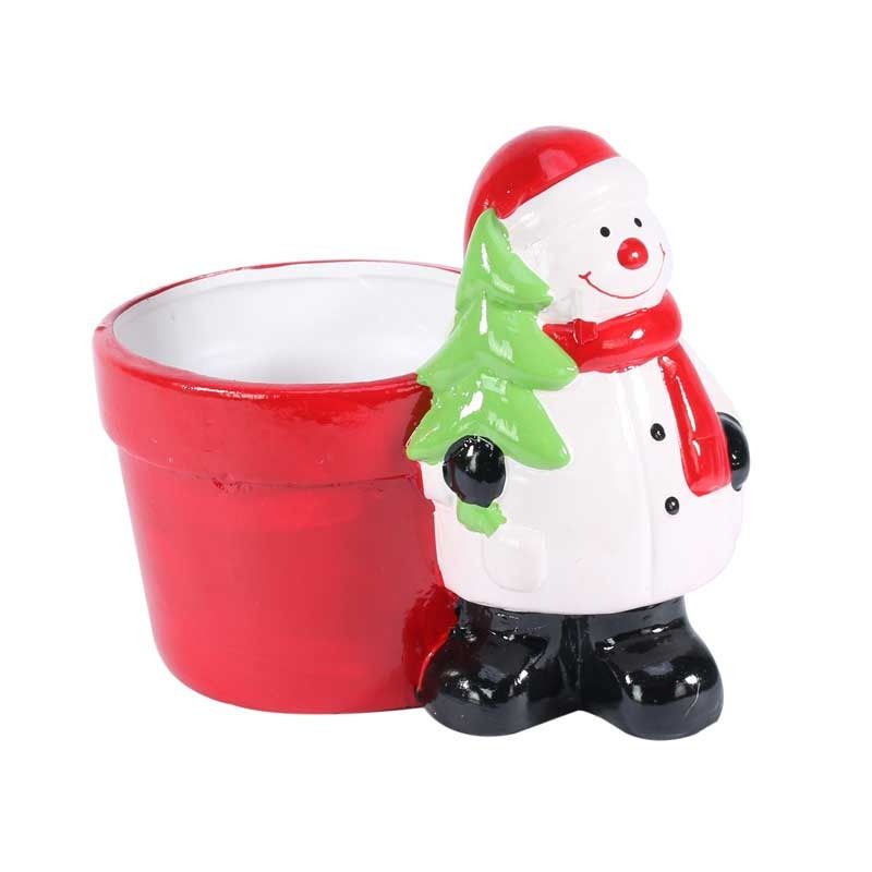 Ceramic - Snowman Pot