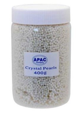 Crystal Pearls - White
