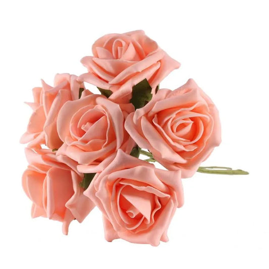 Foam Tea Rose x6 Soft Peach