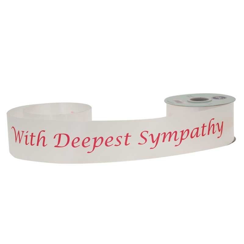 Ribbon - Poly Satin - In Deepest Sympathy