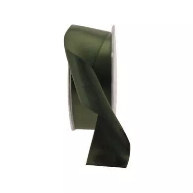 38mm x 20m Dark Green Double Faced Satin Ribbon (3)