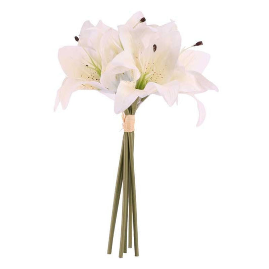 Artificial - Lily bush -  Cream