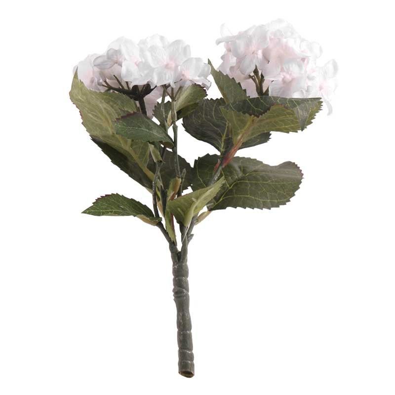 Artificial - Hydrangea Bush - White