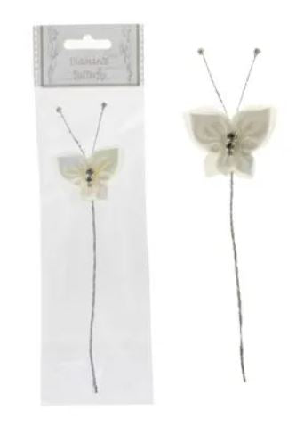 Diamante - Butterfly - Ivory