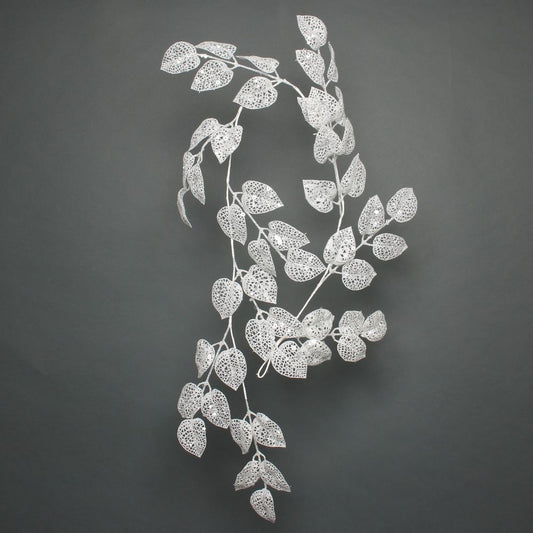 Artificial - Garland - Glitter White